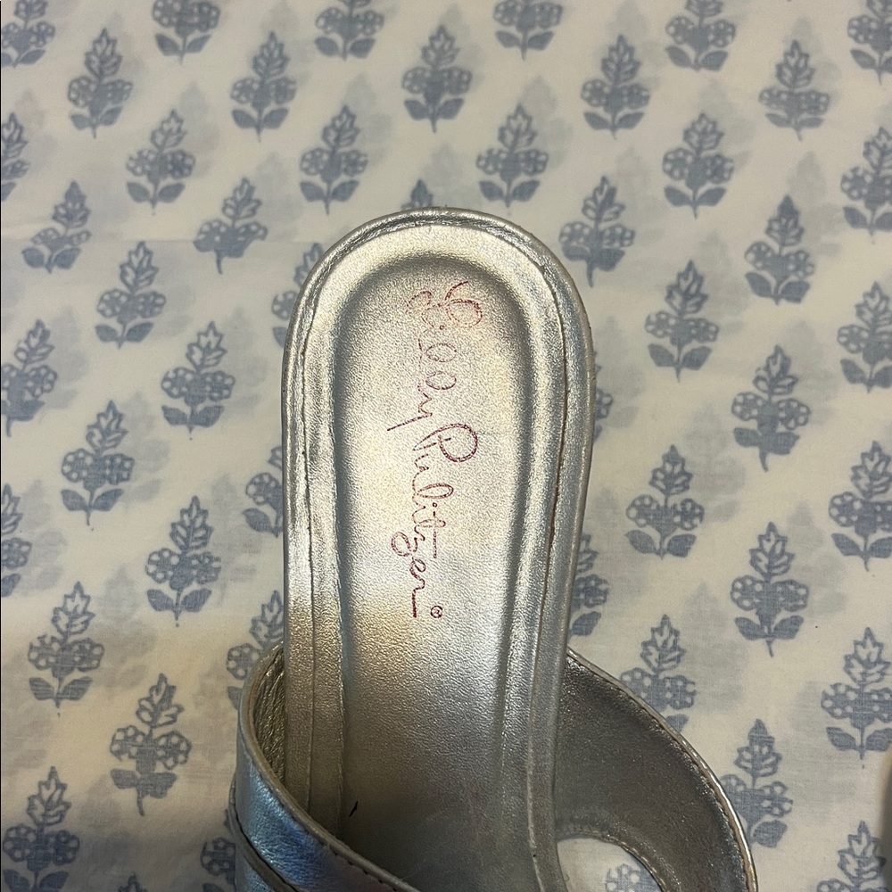Lilly Pulitzer Silver Women's Sandals - Picture 4 of 5
